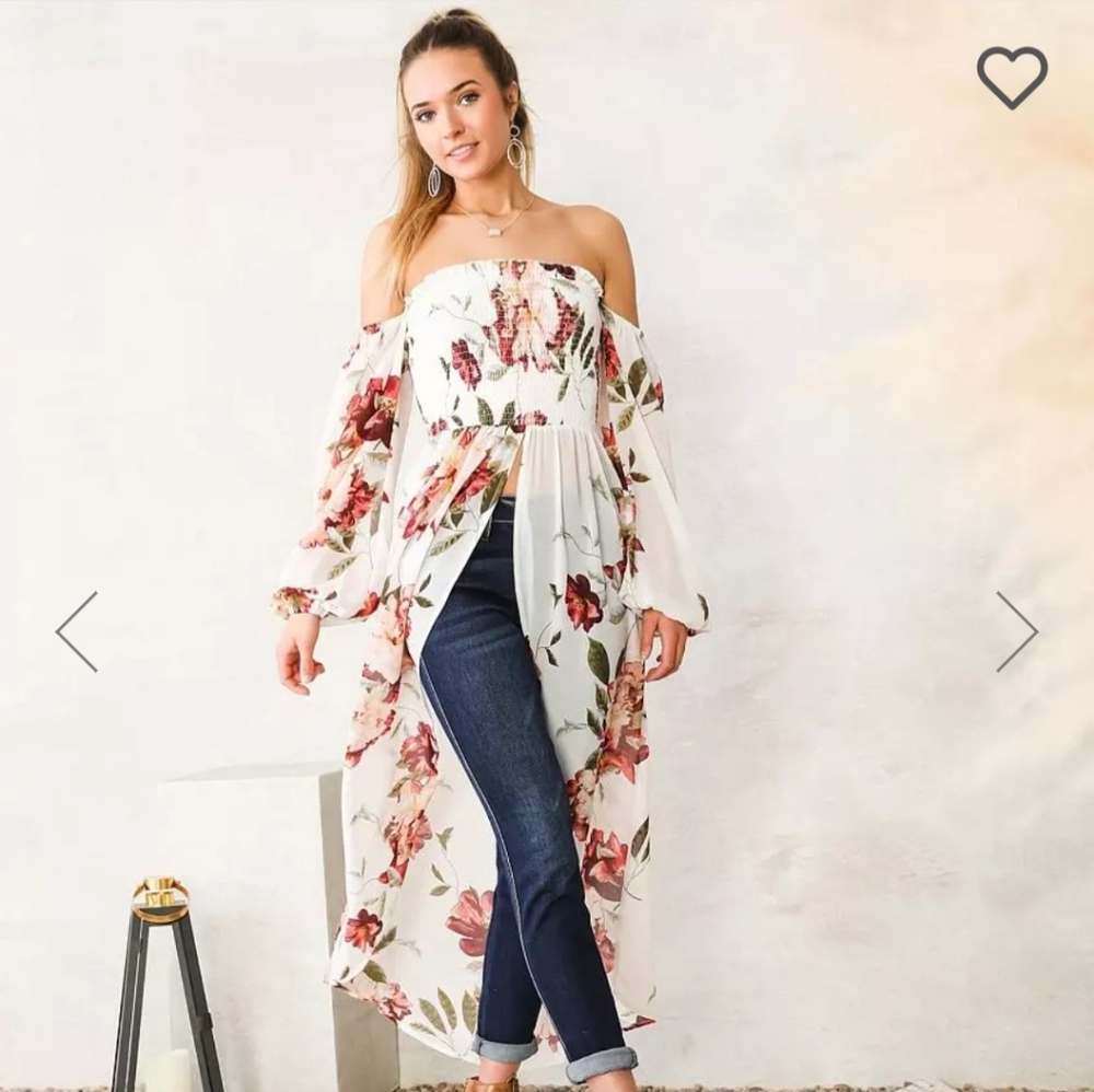 Willow & Root Off the shoulder top